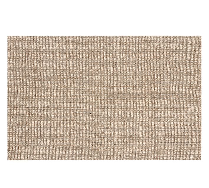 Chunky Wool Jute Rug Natural Pottery Barn
