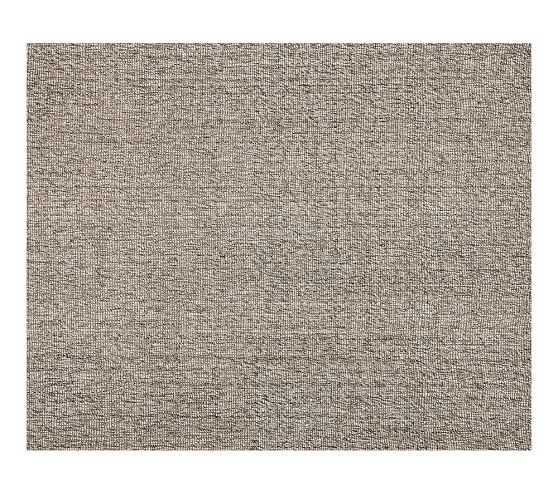Chunky Wool & Jute Rug Gray Pottery Barn