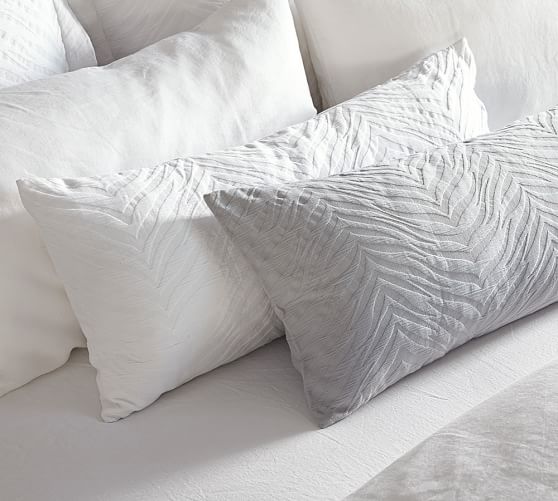 Zebra Matelasse Lumbar Pillow Cover Pottery Barn