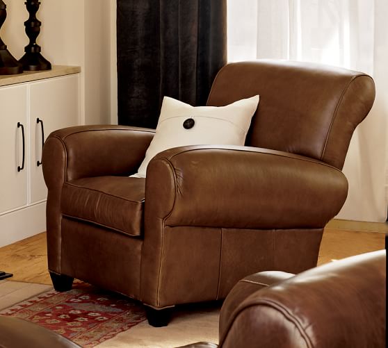 Manhattan Leather Recliner Pottery Barn Manhattan Leather Recliner