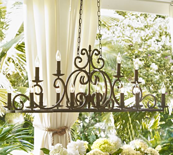 Stonyford Indoor/Outdoor Chandelier | Pottery Barn Stonyford Indoor/Outdoor Chandelier | Pottery Barn
