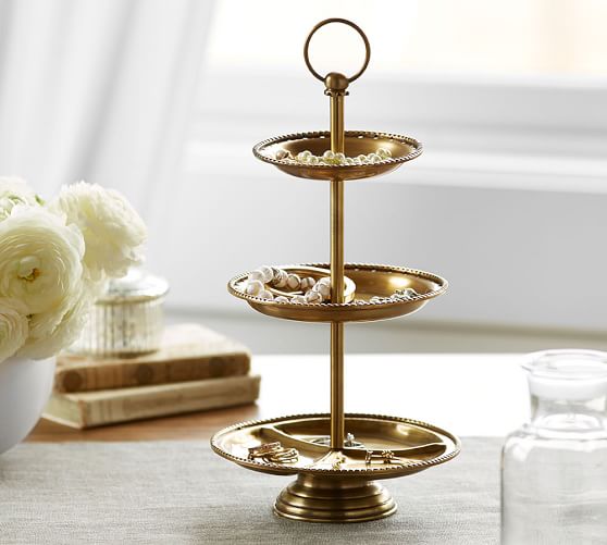 Classic Three Tiered Jewelry Stand Pottery Barn