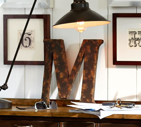 Rustic Metal Letters Pottery Barn