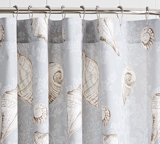 Summer Seashell Shower Curtain Summer Seashell Shower Curtain