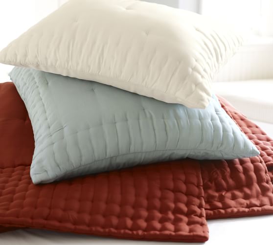 Olivia Silk Nesting Quilt & Sham Pottery Barn