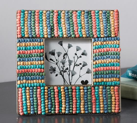 Warm Beaded Frame Pottery Barn