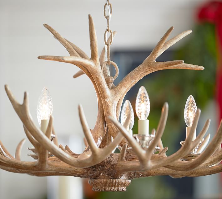 Faux Antler Chandelier Pottery Barn