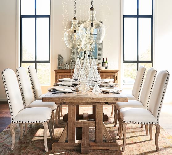 Calais Upholstered Dining Chair Pottery Barn