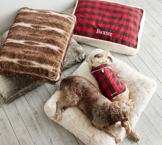 Faux Fur Pet Bed Cover Caramel Ombre Pottery Barn