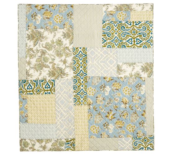 Kennedy Patchwork Quilt & Sham Pottery Barn