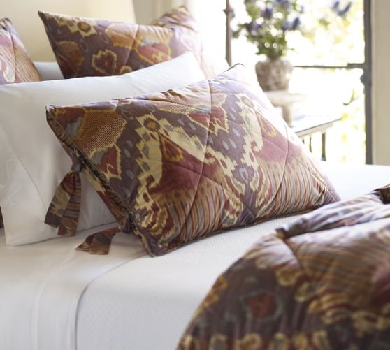 Brennan Ikat Comforter & Sham Pottery Barn