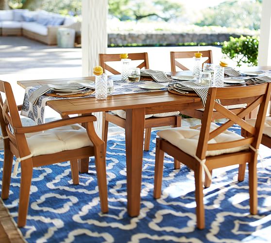 Hampstead Teak Extending Dining Table Pottery Barn