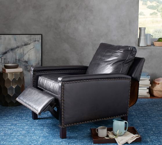 Tyler Leather Recliner Pottery Barn