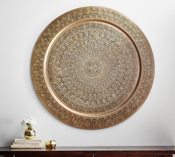 Decorative Metal Disc Brass Pottery Barn