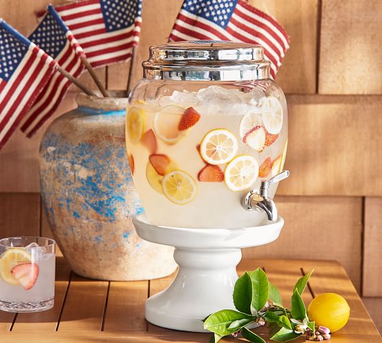 Rhodes Drink Dispenser Stand | Pottery Barn