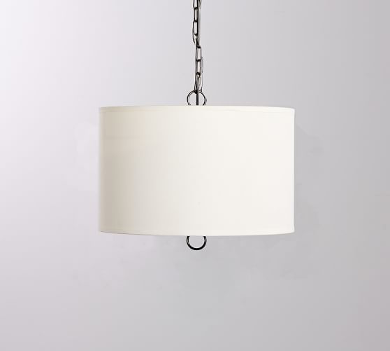 Linen Drum Pendant Pottery Barn