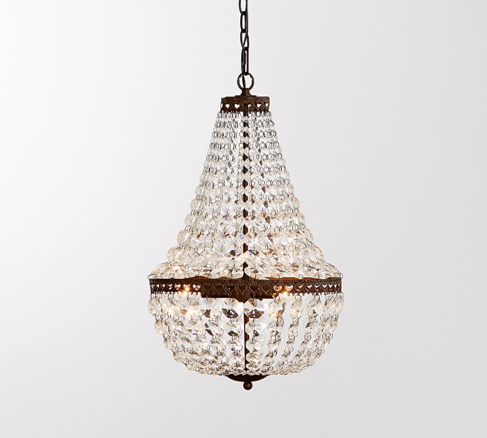 Mia Faceted Crystal Chandelier Pottery Barn