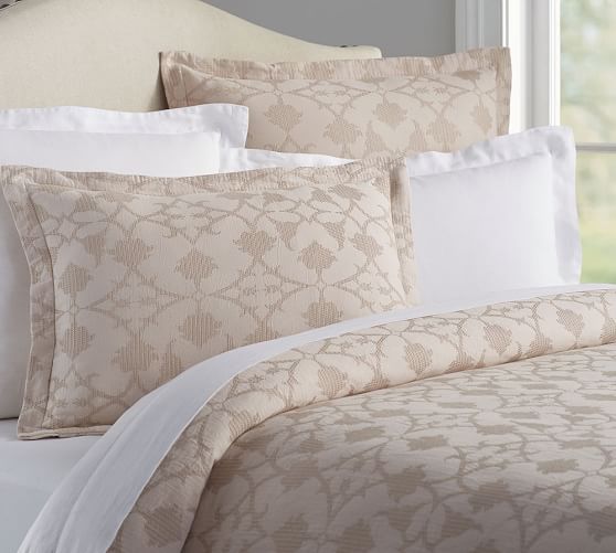 Jacquard Matelasse Duvet Cover & Sham Pottery Barn