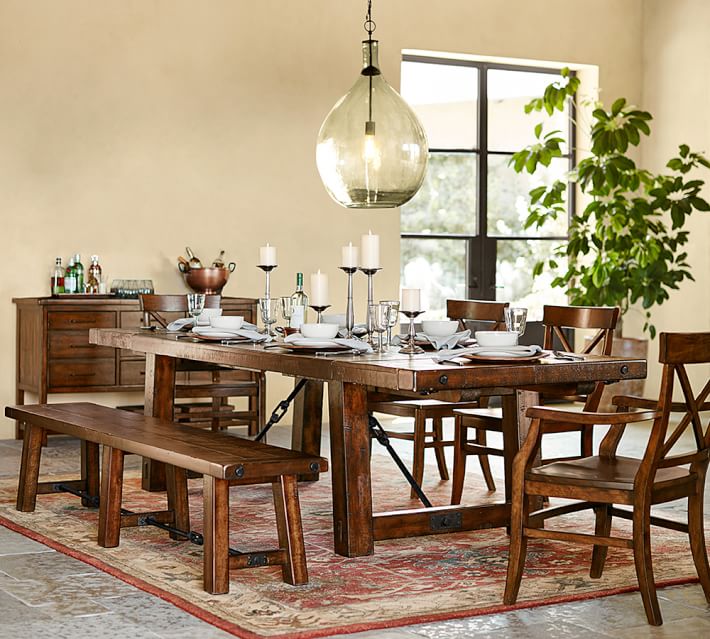 Benchwright Dining Bench Pottery Barn