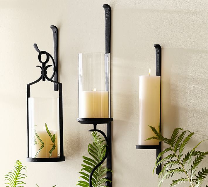 Candle Sconces Pottery Barn Artis Wallmount Candleholder Pottery Barn