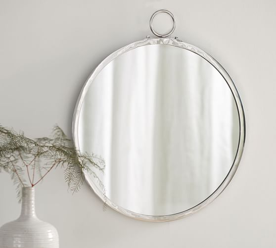 Logan Round Mirror Pottery Barn