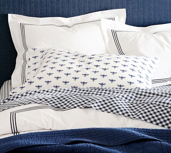 gingham check organic sheet set pottery barn gingham sheet sets