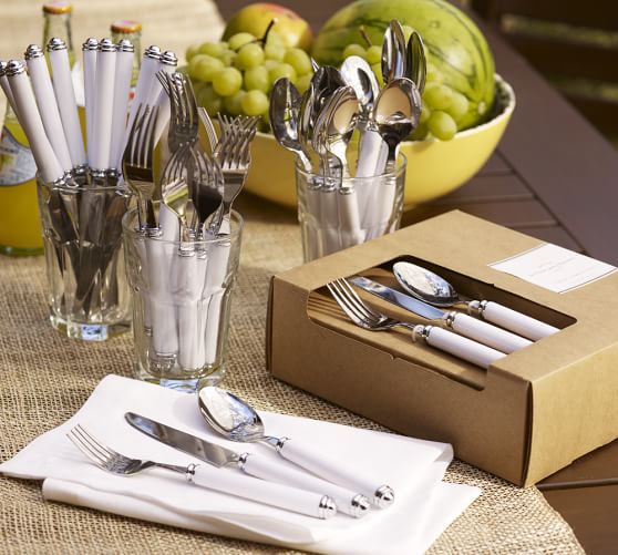 Caterer's 36Piece Outdoor Flatware Set Pottery Barn