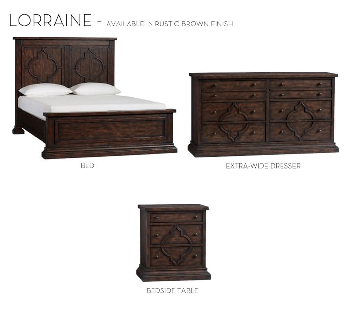 Lorraine Wood Bed Pottery Barn
