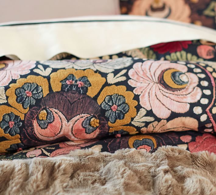 Helena Embroidered Fl Duvet Cover Sham Pottery Barn