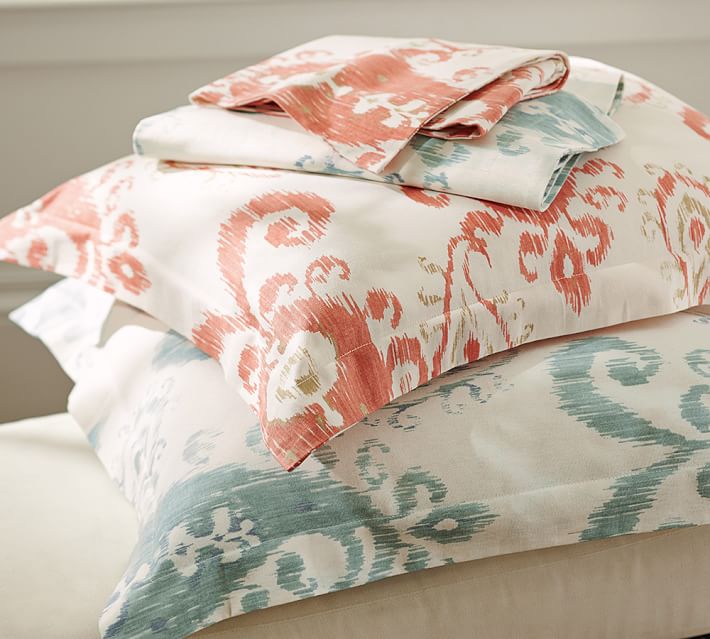 Mia Ikat Duvet Cover Sham Pottery Barn