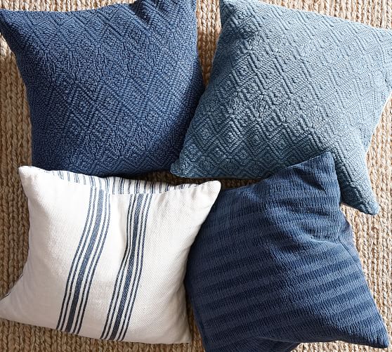 Washed Diamond Pillow Covers Pottery Barn