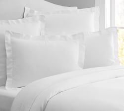 White Bedding Pottery Barn Belgian Flax Linen Duvet Cover Sham White