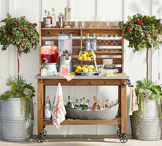 Eclectic Galvanized Metal Planters Pottery Barn