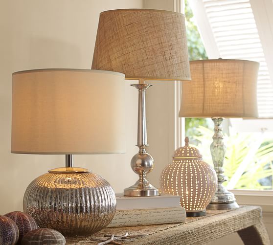 Celia Mercury Glass Table Lamp Base Pottery Barn