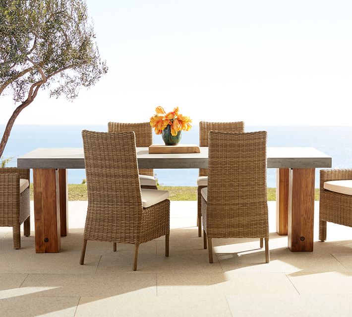 Abbott Chunky Leg Dining Table Pottery Barn