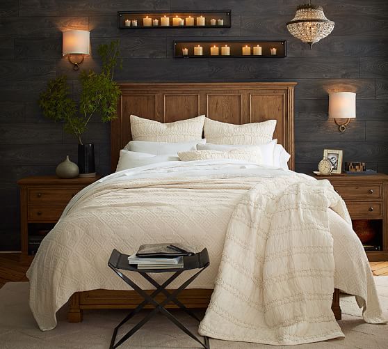 Regina Organic Matelasse Coverlet & Sham Pottery Barn