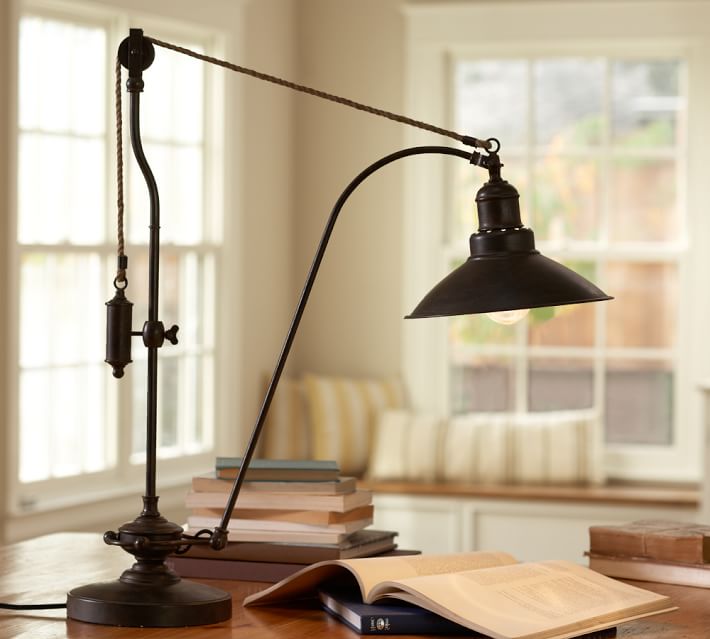 Glendale Pulley Task Table Lamp Pottery Barn