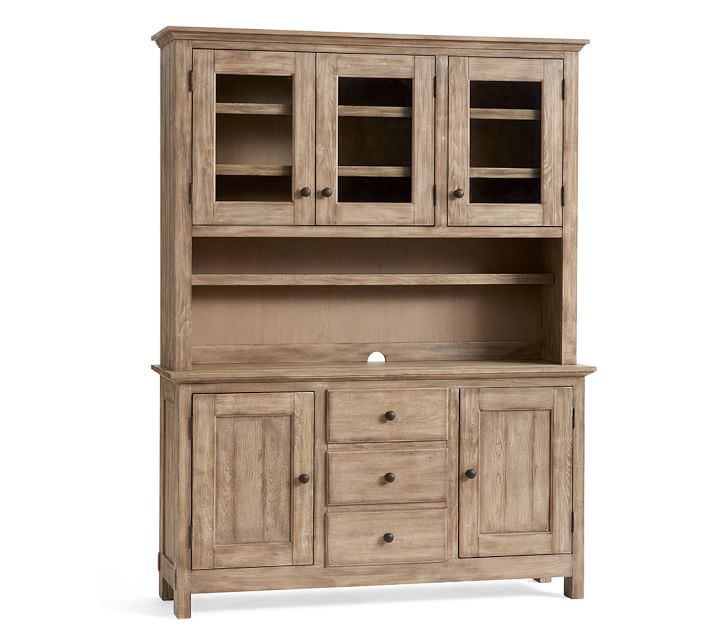 Benchwright Buffet Hutch Set Seadrift Pottery Barn