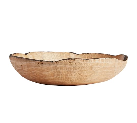 Natural Wood Fruit Bowl Pottery Barn
