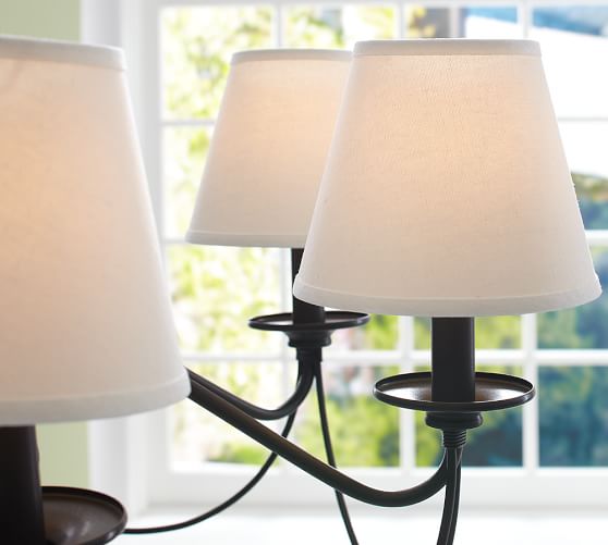 Linen Chandelier Shades Set Of 3 Pottery Barn Linen Chandelier Shades Set Of 3