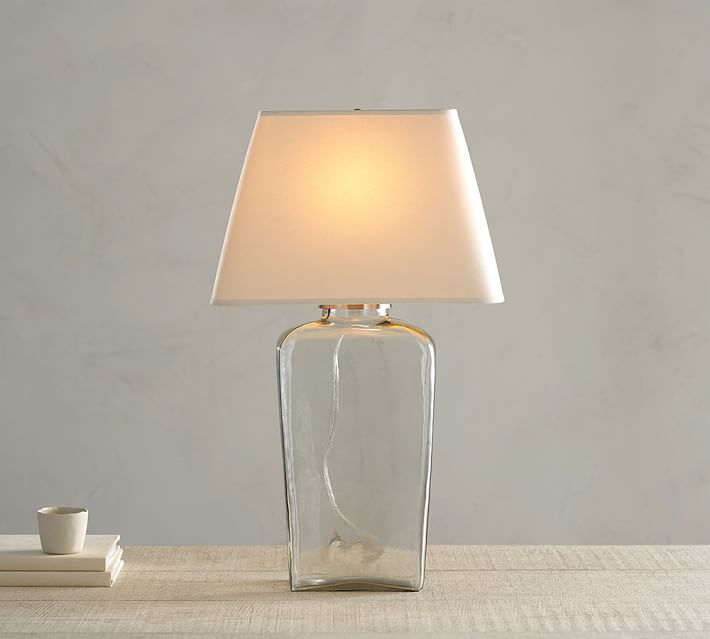 Atrium Glass Table Lamp Pottery Barn