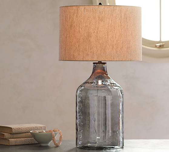 Alana Er Glass Jug Table Lamp Base Pottery Barn Alana Er Glass Jug Table Lamp Base