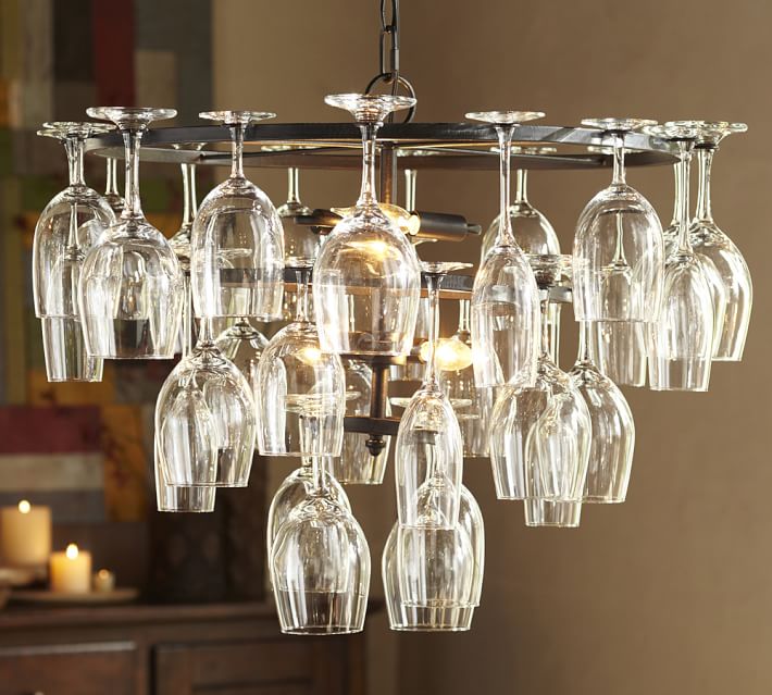 Wine Glass Rack Chandelier Pottery Barn