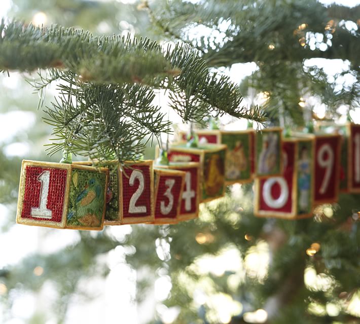 twelve days of christmas ornament set pottery barn 12 days of christmas ornaments to make