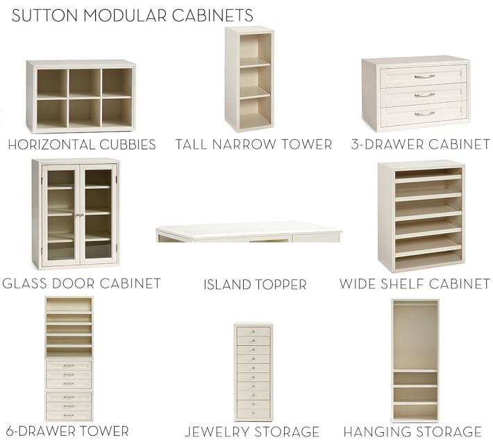 Build Your Own Sutton Modular Cabinets Pottery Barn