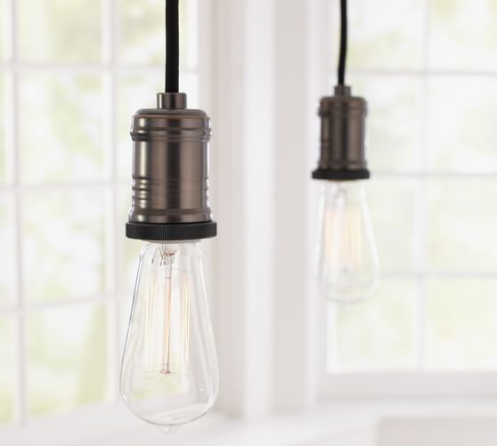 Exposed Bulb Pendant Track Lighting Pottery Barn Exposed Bulb Pendant Track Lighting