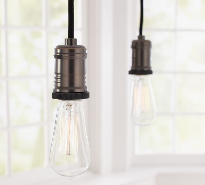 Exposed Bulb Pendant Track Lighting Pottery Barn