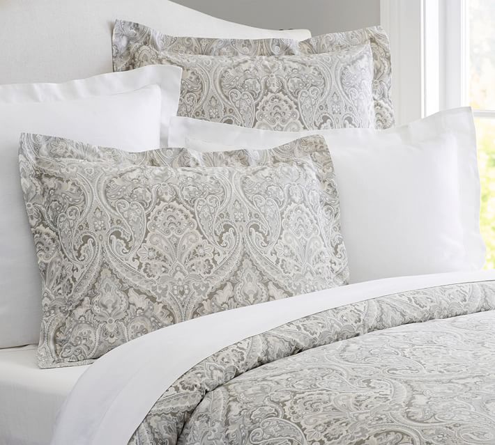 Mackenna Paisley Duvet Cover Sham Blue Pottery Barn