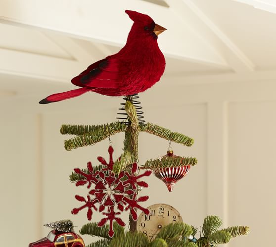 Cardinal Tree Topper Pottery Barn
