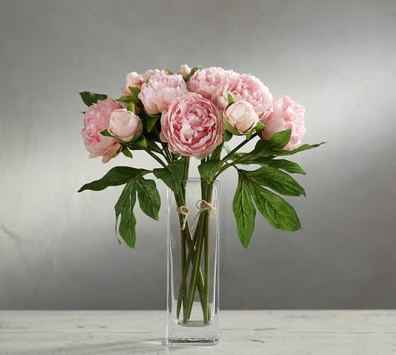 Faux Peony Bundle Pink Pottery Barn